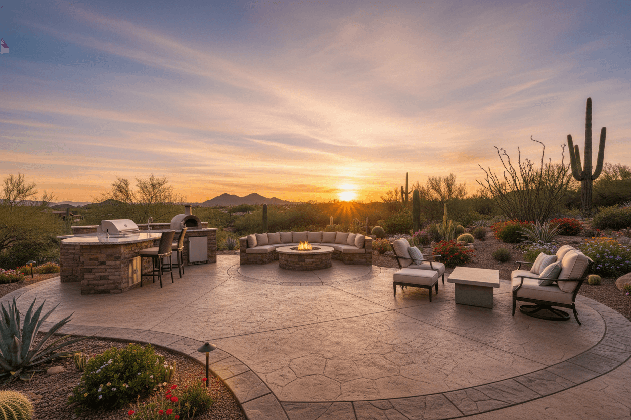 Custom Concrete Patio