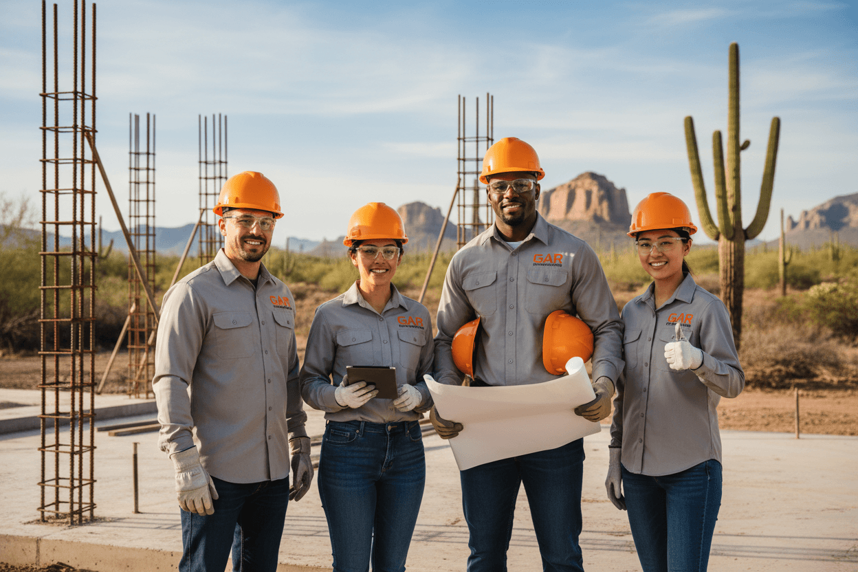 GAR Construction professional team in Hereford, Arizona